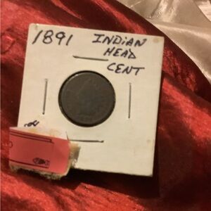 1891 Indian Head Cent - Vintage Bronze Coin